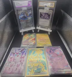 60x Pokemon Card Job Lot JPN HR/UR/SAR/SR/AR/V*/EX + 2 Free Slabs No Doubles 99p - Image 1