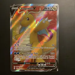Pokemon Card Dragonite V 191/203 Evolving Skies Full Art Rare Near Mint - Image 1