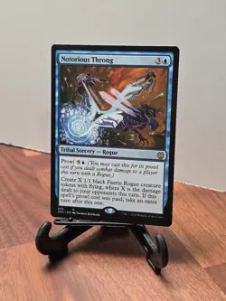 Notorious Throng Commander: Zendikar Rising Regular Rare Mtg - Image 1