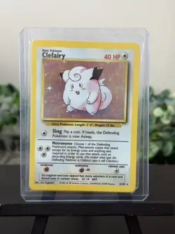 Pokemon TCG Clefairy 5/102 Holo Rare Unlimited Base Set (1999) - Image 1
