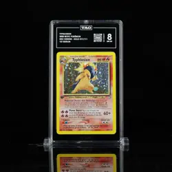 Typhlosion 1st Edition Holo Neo Genesis 17/111 TAG PSA 8 NM-MT Pokemon - Image 1
