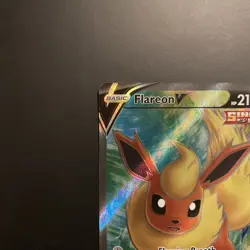 Flareon V - 169/203 - Pokemon Evolving Skies Sword Shield Full Art Rare Card NM - Image 2
