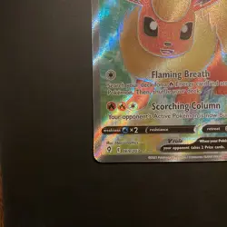 Flareon V - 169/203 - Pokemon Evolving Skies Sword Shield Full Art Rare Card NM - Image 5