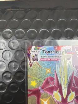 Pokemon Toxtricity VMAX SV113/SV122 Shining Fates Shiny Vault Holo Rare Card - Image 2