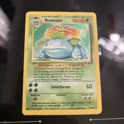 Pokemon TCG - Venusaur 15/102 - Holo Unlimited - Base Set Unlimited WOTC LP - Image 1