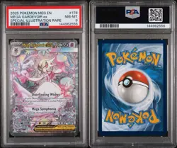 2025 POKEMON MEG EN MEGA GARDEVOIR EX SPECIAL ILLUSTRATION RARE 178/132 PSA 8🔥 - Image 2