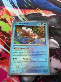 Goldeen 020/131 Masterball Holo Pokemon Prismatic Evolutions NM - Image 1