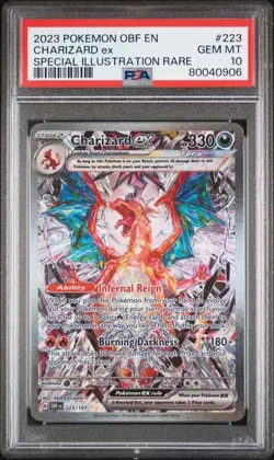 Charizard EX Pokemon Obsidian Flames SIR #223 PSA 10 - Image 1