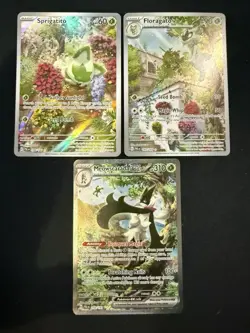 Sprigatito Floragato Meowscarada 196/193 197/193 256/193 Paldea Evolved Pokemon - Image 1