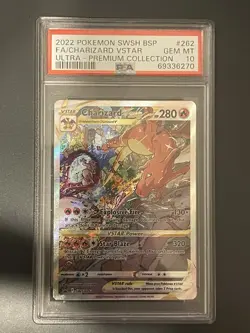 Pokemon TCG Charizard VStar SWSH262 Ultra Premium Collection Promo PSA 10 - Image 1