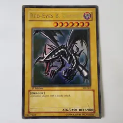 Red-Eyes B. Dragon - SDJ-001 - HP - 1st ed - Ultra Rare - Starter Deck: Joey - Image 1
