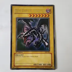 Red-Eyes B. Dragon - SDJ-001 - HP - 1st ed - Ultra Rare - Starter Deck: Joey - Image 2