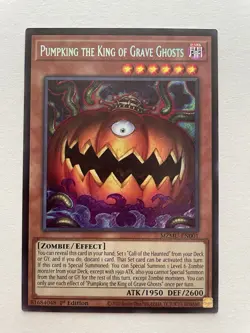 Yu-Gi-Oh! Pumpking the King of Grave Ghosts SECRET RARE MZMU-EN001 - Image 1