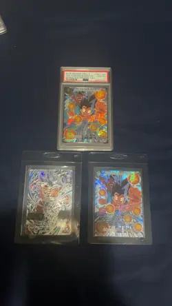 Dragon Ball Scr Psa 10 With Scr Raw And Very Nice Secret 3 Cards Total Mint - Image 1