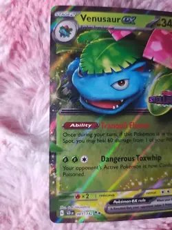 2024 POKEMON VENUSAUR EX STELLAR CROWN Stamped Promo #001 TCG CARD GAMESTOP - Image 2