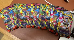 12 Pokemon EMPTY PACKS Phantasmal Flames Boosters NO CARDS NO CARDS OPENED - Image 1