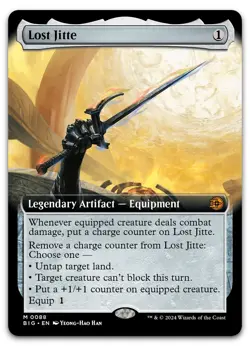 Lost Jitte (Extended Art) #88 (NM) Thunder Junction BIG Magic MTG - Image 1