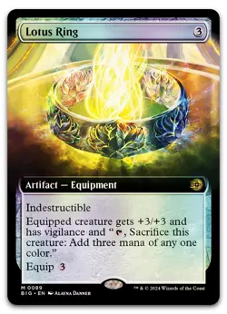 Lotus Ring (Extended Art) #89 (Foil) (NM) Thunder Junction BIG Magic MTG - Image 1
