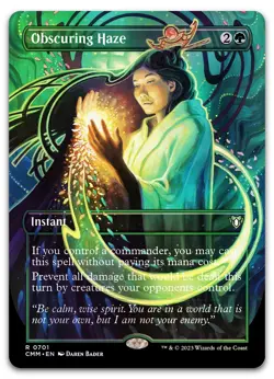 Obscuring Haze (Borderless) #701 (Foil) (NM) Commander Masters CMM Magic MTG - Image 1