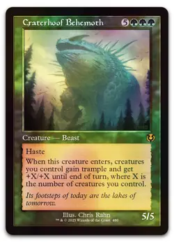 Craterhoof Behemoth (Retro Frame) #480 (Foil) NM Innistrad Remastered Magic MTG - Image 1