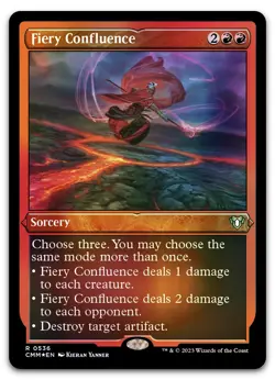 Fiery Confluence (Foil Etched) #536 (NM) Commander Masters CMM Magic MTG - Image 1