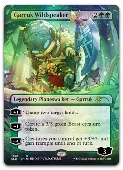 Garruk Wildspeaker (Borderless) #1142 (Foil) (NM) Secret Lair Drop SLD Magic MTG - Image 1