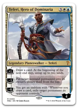 Teferi, Hero of Dominaria (White Border) #90 NM Mystery Booster 2 MB2 Magic MTG - Image 1