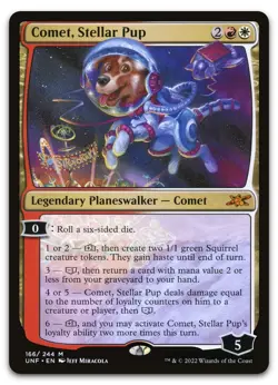 Comet, Stellar Pup #166 (NM) Unfinity UNF Magic MTG - Image 1