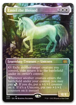 Emiel the Blessed (Borderless) #338 (Foil) NM Double Masters 2022 2X2 Magic MTG - Image 1