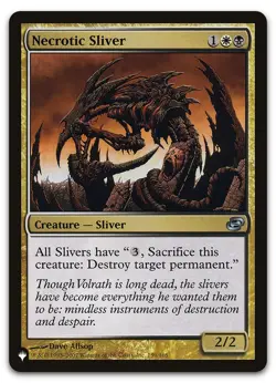 Necrotic Sliver #159/165 (NM) List Reprints LIST LIST Magic MTG - Image 1