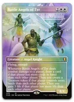 Battle Angels of Tyr (Borderless) #370 (Foil) (NM) Baldur's Gate CLB Magic MTG - Image 1