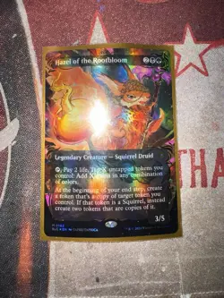 Hazel of the Rootbloom (Borderless) (Raised Foil) Commander: Bloomburrow Foil - Image 1