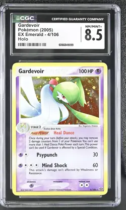 CGC 8.5 Gardevoir 2005 EX Emerald 4/106 Holo Pokemon Card - Image 1