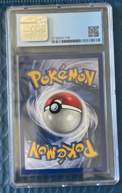 CGC 9 Hitmonchan 7/102 Pokemon Base Set unlimited Holo Rare TCG Mint - Image 2