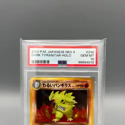 Pokemon Neo Destiny Japanese Dark Tyranitar PSA 10 GEM MINT #248 - Image 3