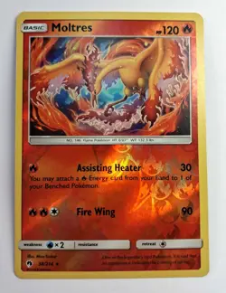 Moltres 38/214 Lost Thunder Reverse Holo Rare NM Pokemon Card - Image 1