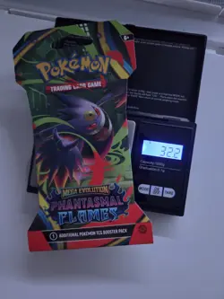 Pokemon Phantasmal Flames 32.2gs!! VERY HEAVY! Factory Sealed Sleeved Booster - Image 1
