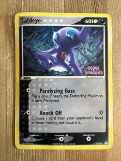 Sableye - 31/110 - Rare Reverse Holo (EX Holon Phantoms) Pokemon TCG 2019 DMG - Image 1