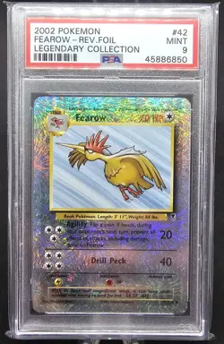 2002 POKEMON LEGENDARY COLLECTION #42 FEAROW REVERSE HOLO PSA 9 - Image 1