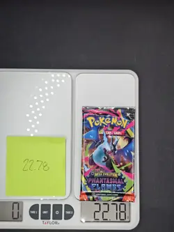 ! VERY HEAVY ! (22.78g) Pokemon Phantasmal Flames Factory Sealed Booster Pack !! - Image 1