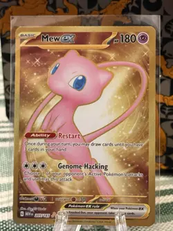 Mew ex 205/165 Pokemon TCG Sv: Scarlet & Violet 151 Hyper Rare Full Art NM - Image 1