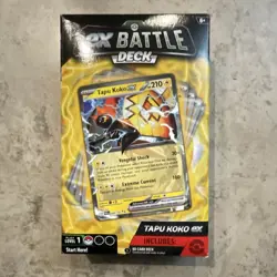 Pokemon Tapu Koko ex Battle Deck 60-Card Deck w/ Rulebook, Damage Counters, Coin - Image 1