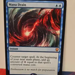 Magic: The Gathering Mana Drain Instant Blue Card Regular English - Image 1