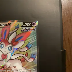 Pokemon Evolving Skies Sylveon V Full Art Card 183/203 NM/M Condition - Image 3