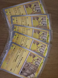 Pokemon Pikachu At The Museum x Natural History London Jumbo Card - Sealed x5 - Image 1