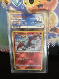 Radiant Charizard Crown Zenith Holo Card 020/159 Ace Grade Gem Mint 10 - Image 1