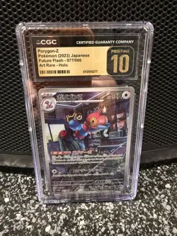 CGC 10 Pristine Porygon-Z 077/066 AR Art Rare Future Flash sv4M Pokemon Card - Image 1