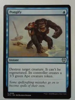 Pongify *Uncommon* Magic MtG x1 OTC Commander Outlaws - Image 1