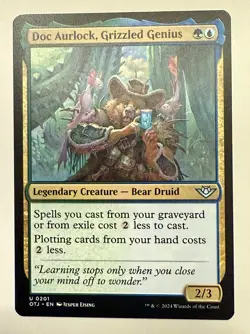 x1 Doc Aurlock, Grizzled Genius OTJ MTG 201 UNCOMMON M/NM 1x - Image 1