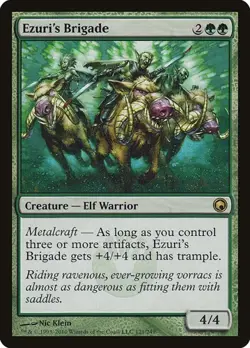 2x Ezuri's Brigade - Foil Scars of Mirrodin LP MTG - Image 1